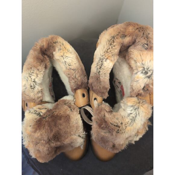 Rieker faux fur cozy warm winter boots 38/7.5 - Picture 9 of 9
